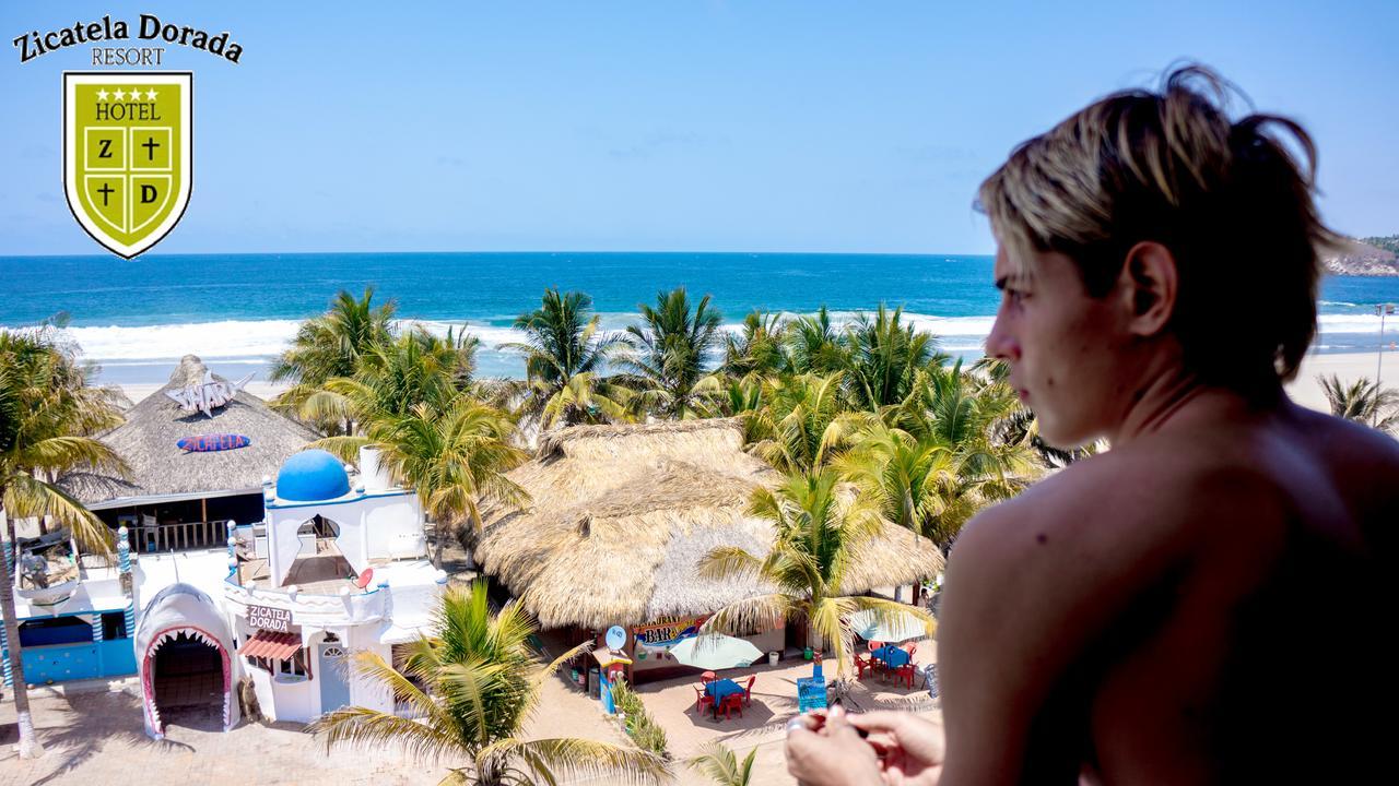 Hotel Zicatela Dorada プエルト・エスコンディード エクステリア 写真